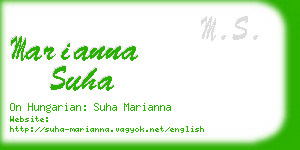 marianna suha business card